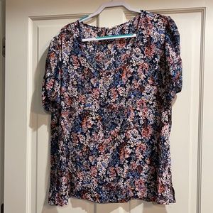 Maurices Abstract Floral Print Blouse